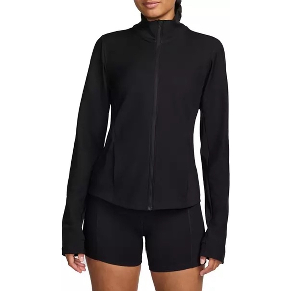 Women's Nike Training Jacket Size S Black Full Zip - Picture 1 of 4